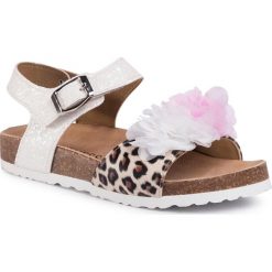 Sandały GUESS - Spohie FJ6SOP FAM03 100H. Białe sandały dziewczęce Guess, ze skóry ekologicznej, bez zapięcia. Za 299,00 zł.