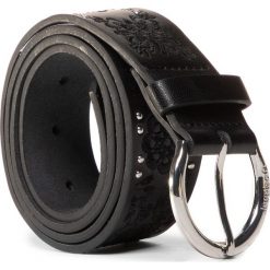 Pasek Damski DESIGUAL - 20SARL01 2084. Czarne paski damskie Desigual, w paski, ze skóry ekologicznej. Za 249,00 zł.