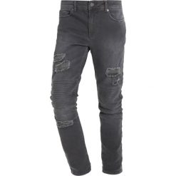 YOURTURN Jeansy Slim Fit dark gray. Niebieskie rurki męskie marki Tiffosi. Za 149,00 zł.
