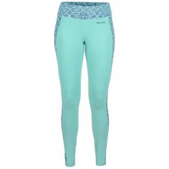 Marmot Wm's Meghan Tight Waterfall/Frosty L. Niebieskie legginsy sportowe damskie marki Marmot, s, bez wzorów, outdoorowe. Za 139,00 zł.