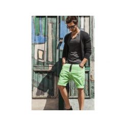 Spodenki i szorty męskie: Button drill short pants krótkie spodenki zielone