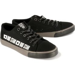 BIG STAR FF174527 czarny, półtrampki męskie. Czarne trampki męskie BIG STAR, bez wzorów, retro, na sznurówki. Za 129,90 zł.