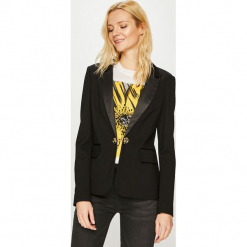Guess Jeans - Żakiet. Czarne żakiety damskie marki Guess Jeans, s, z aplikacjami, z elastanu. Za 579,90 zł.