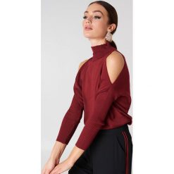 Golfy damskie: Trendyol Sweter z odkrytymi ramionami – Red
