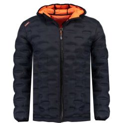 Kurtka przejściowa "Briol" w kolorze granatowym. Niebieskie płaszcze męskie Geographical Norway Men, xl, bez wzorów, bez kaptura. W wyprzedaży za 219,95 zł.