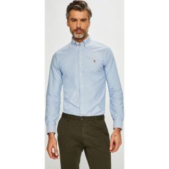 Polo Ralph Lauren - Koszula. Niebieskie koszule męskie Polo Ralph Lauren, s, bez wzorów, z bawełny, casualowe, polo, z długim rękawem. W wyprzedaży za 329,90 zł.