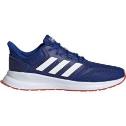 Buty do biegania adidas Runfalcon EF0150. Białe buty sportowe męskie Adidas, z materiału, bez zapięcia, do biegania. Za 160,00 zł.