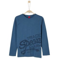 S.Oliver Koszulka Chłopięca 8192 L Niebieski. Niebieskie t-shirty chłopięce marki S.Oliver, z napisami. Za 69,00 zł.