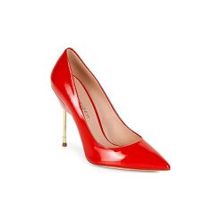 Czółenka KG by Kurt Geiger FULL-COURT-METAL-HEEL-RED. Czerwone czółenka damskie marki KG by Kurt Geiger. Za 599,20 zł.