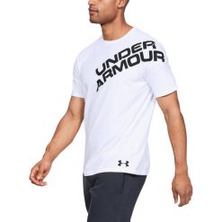 Under Armour Koszulka Biały. Białe podkoszulki męskie Under Armour, l, z nadrukiem, z bawełny, z krótkim rękawem. Za 119,95 zł.