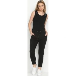 Kombinezony damskie: Czarny Kombinezon Double Pocket