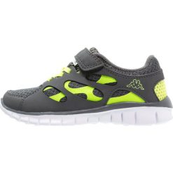 Kappa FOX LIGHT Obuwie treningowe grey/lime. Szare buty chłopięce sportowe Kappa, z materiału. Za 129,00 zł.
