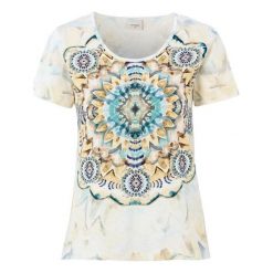 Cream Bluzka Tiedye akwamaryna we wzory female niebieski/ze wzorem XXL (46). Niebieskie bluzki damskie Cream, s, bez wzorów, z bawełny, bez kołnierzyka, z krótkim rękawem. Za 229,00 zł.