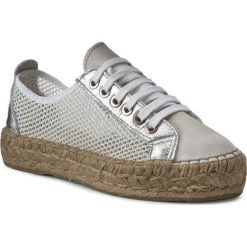 Espadryle EVA MINGE - Marcela 1B 17MJ1372155ES 602. Białe espadryle damskie marki Eva Minge, bez wzorów, ze skóry, bez obcasa, na płaskiej podeszwie. W wyprzedaży za 209,00 zł.