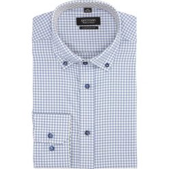 Koszula bexley 2641 długi rękaw custom fit niebieski. Niebieskie koszule męskie Recman, m, bez wzorów, bez kołnierzyka, z długim rękawem. Za 139,00 zł.