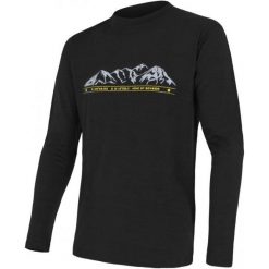 Koszulki sportowe męskie: Sensor Koszulka Termoaktywna Z Długim Rękawem Merino Wool Pt M Black Mountains M