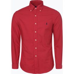 Polo Ralph Lauren - Koszula męska – Slim Fit, czerwony. Czerwone koszule męskie Polo Ralph Lauren, s, bez wzorów, z bawełny, polo, bez rękawów. Za 469,95 zł.