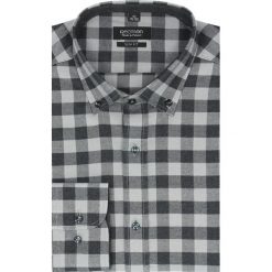 Koszula bexley f2503 długi rękaw slim fit szary. Szare koszule męskie Recman, m, bez wzorów, z bawełny, klasyczne, z klasycznym kołnierzykiem, z długim rękawem. Za 69,99 zł.