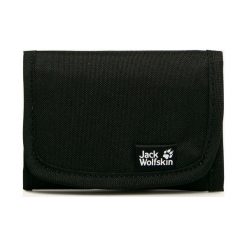 Jack Wolfskin - Portfel. Czarne portfele męskie Jack Wolfskin, bez wzorów, z poliesteru. W wyprzedaży za 49,90 zł.