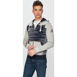 Desigual - Bluza. Szare bluzy męskie Desigual, xl, z nadrukiem, z bawełny, z kapturem, bez rękawów, z kapturem. W wyprzedaży za 379,90 zł.