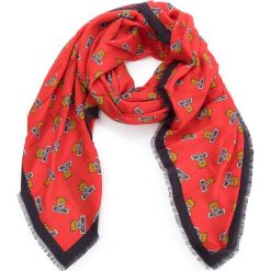 Chusta MOSCHINO - 03289 M1803 005. Czerwone chusty damskie MOSCHINO, z kaszmiru. Za 789,00 zł.