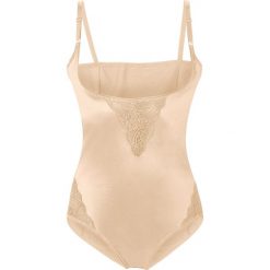 Body shape Level 3 bonprix cielisty. Brązowe body damskie bonprix, bez wzorów. Za 99,99 zł.