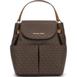 Michael Kors Bedford Large Plecak Brązowy. Pomarańczowe plecaki damskie Michael Kors, w paski, z materiału. Za 1296,95 zł.
