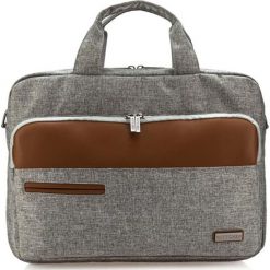 Torby na laptopa: Torba w kolorze szaro-brązowym na laptopa – (S)40 x (W)29 x (G)6 cm