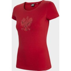 Koszulka kibica damska. T-shirty damskie xxl, z nadrukiem, z bawełny, bez kołnierzyka, bez rękawów, bez kaptura. Za 49,99 zł.