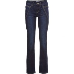 Dżinsy multi-stretch STRAIGHT bonprix ciemnoniebieski. Niebieskie jeansy damskie bonprix, z jeansu. Za 109,99 zł.
