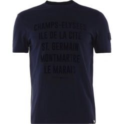 Emporio Armani Tshirt z nadrukiem blu scuro. Niebieskie koszulki polo Emporio Armani, m, z nadrukiem, z bawełny. Za 369,00 zł.