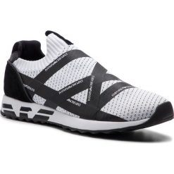 Sneakersy EMPORIO ARMANI - X4X253 XL692 C440 White/Black/Black/Bl. Czarne sneakersy męskie Emporio Armani, bez zapięcia. Za 779,00 zł.