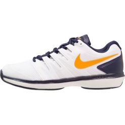 Nike Performance AIR ZOOM PRESTIGE HC Obuwie multicourt white/orange peel/blackened blue/phantom. Białe buty do tenisa męskie marki Nike Performance, z gumy. Za 419,00 zł.