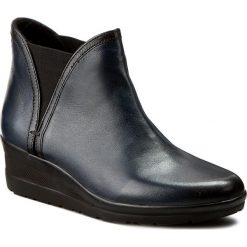 Botki SERGIO BARDI - Belina FW127281017HB 107. Niebieskie botki damskie skórzane marki Sergio Bardi, na koturnie. W wyprzedaży za 189,00 zł.
