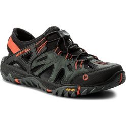 Sandały MERRELL - All Out Blaze Siewe J12647 Dark Slate. Czarne sandały męskie Merrell, ze skóry ekologicznej, bez zapięcia. Za 399,00 zł.