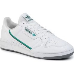 Buty adidas - Continental 80 EF5990 Ftwwht/Glrgrn/Cgreen. Białe sneakersy męskie Adidas, na co dzień, bez wzorów, ze skóry, eleganckie, bez zapięcia. W wyprzedaży za 249,00 zł.