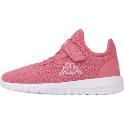 Sneakersy "Share 1.2 K" w kolorze jasnoróżowym. Różowe trampki dziewczęce Kappa, bez wzorów, z gumy, bez zapięcia. W wyprzedaży za 92,95 zł.