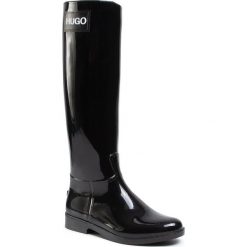 Kalosze HUGO - Nolita Rain Boot 50424603 10222177 01 Black 001. Czarne kalosze damskie HUGO, bez wzorów, z tworzywa sztucznego. W wyprzedaży za 379,00 zł.