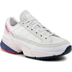 Buty adidas - Kiellor W EF9112 Crywht/Crywht/Orctin. Brązowe buty sportowe damskie Adidas, bez wzorów, ze skóry, sportowe. W wyprzedaży za 279,00 zł.