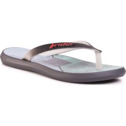 Japonki RIDER - Energy VII Kids 82734 Grey/Black/Green 22507. Czarne sandały chłopięce Rider, z tworzywa sztucznego, bez zapięcia. Za 69,00 zł.