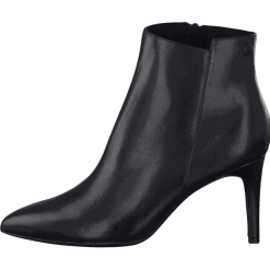 S.Oliver botki damskie 25364, 41 czarne. Czarne botki damskie S.Oliver, ze skóry, eleganckie, bez obcasa, bez zapięcia. Za 349,90 zł.