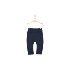 S.Oliver Boys Spodnie dark blue. Niebieskie spodnie niemowlęce S.Oliver, z bawełny. Za 45,00 zł.