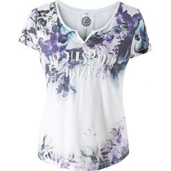 T-shirty damskie: Koszulka w kolorze biało-fioletowym