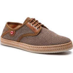 Półbuty NOBRAND - Bluish 2 9629-3 Taupe/Cognac. Pomarańczowe półbuty męskie Nobrand, na co dzień, bez wzorów, ze skóry, eleganckie, bez zapięcia. W wyprzedaży za 289,00 zł.