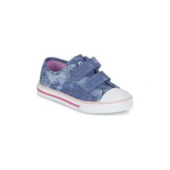Buty Dziecko Chicco CARONA. Niebieskie trampki dziewczęce marki Chicco, bez wzorów, bez zapięcia. Za 159,20 zł.