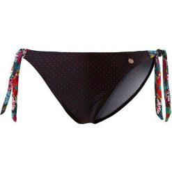 Stroje kąpielowe damskie: Figi bikini w kolorze czarnym ze wzorem