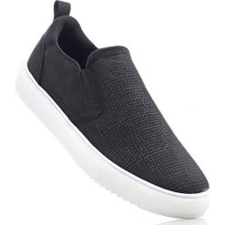 Buty wsuwane bonprix czarny. Czarne buty sportowe damskie bonprix, bez wzorów, sportowe. Za 79,99 zł.