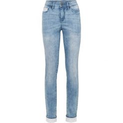 Dżinsy SKINNY bonprix niebieski "bleached”. Niebieskie jeansy damskie bonprix. Za 129,99 zł.