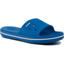 Klapki CROCS - Crocband III Slide 205733 Bright Cobalt/White. Niebieskie klapki damskie Crocs, bez wzorów, z tworzywa sztucznego, bez obcasa. Za 129,00 zł.