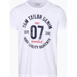 Tom Tailor Denim - T-shirt męski, biały. Białe t-shirty męskie TOM TAILOR DENIM, m, z nadrukiem, z bawełny, vintage, bez kołnierzyka. Za 59,95 zł.
